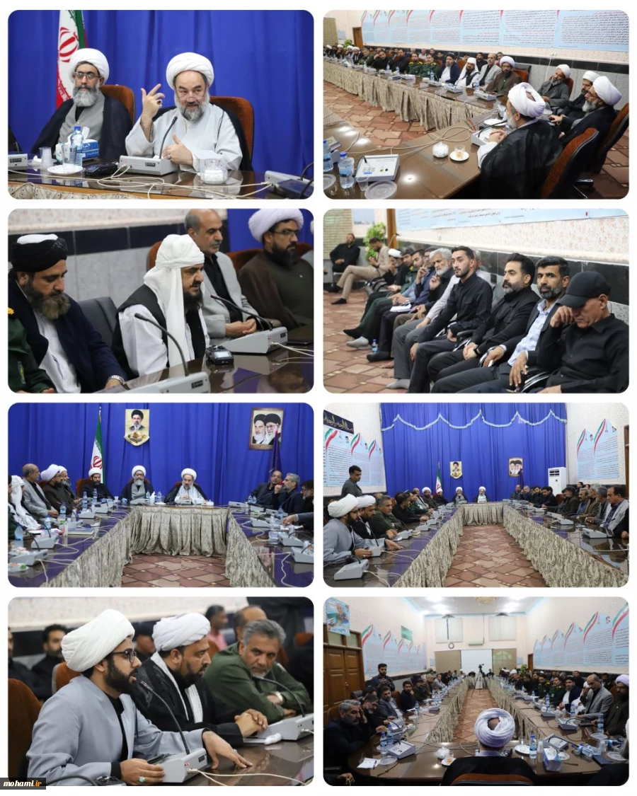 دیدار دست‌اندرکاران ستاد مردمی جنگ حوزه سیستان با نماینده ولی‌فقیه در سیستان و بلوچستان  2
