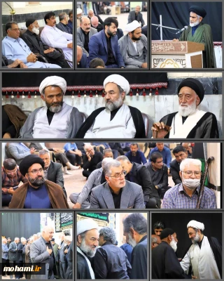 ضور آیت‌الله محامی در مراسم بزرگداشت امام شهید امت اسلامی در مسجد مهدویه زاهدان