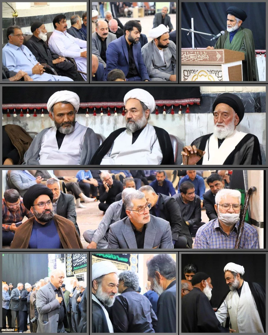 ضور آیت‌الله محامی در مراسم بزرگداشت امام شهید امت اسلامی در مسجد مهدویه زاهدان 2
