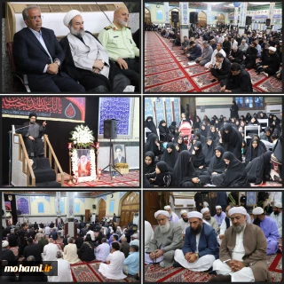 مراسم عزای سید و سالار شهیدان(ع) و آیین بزرگداشت هفتمین روز تدفین امام شهید امت اسلامی امشب در زاهدان برگزار شد