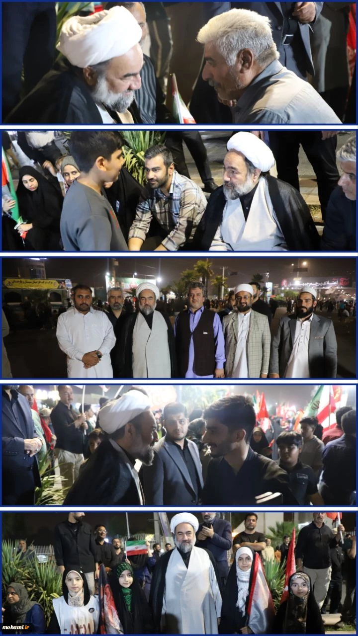 قاب‌هایی از حضور نماینده ولی‌فقیه در سیستان و بلوچستان در اجتماع مردمی زاهدان 5